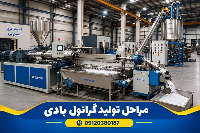 مراحل تولید گرانول بادی آشنایی با مراحل تولید گرانول بادی در ایران
